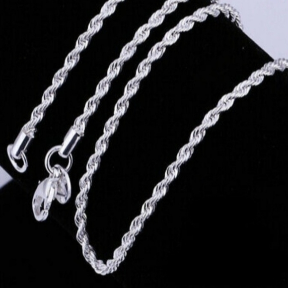 Jewelry - Rope Chain Necklace Sterling Silver